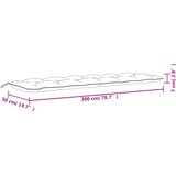  Jastuk za vrtnu klupu jarkozeleni 200x50x7 cm od tkanine Oxford | shoptok.hr