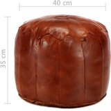 vidaXL Tabure od prave kozje kože 40 x 35 cm | shoptok.hr