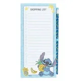 lilo & stitch - stitch tropical magnetic shoping list + pencil
