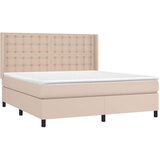  box spring s madracem cappuccino 180x200 cm umjetna koža | shoptok.hr