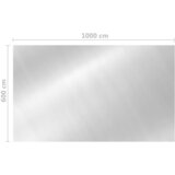  Pravokutni pokrov za bazen 1000 x 600 cm PE srebrni | shoptok.hr