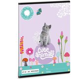 Ars Una cute animals - kitten zvezek s kvadratki A/5 | Shoptok.si