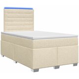  Boxspring krevet s madracem Krem 120 x 190 cm Tkanina | shoptok.hr