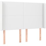  LED uzglavlje bijelo 147x16x118/128 cm od umjetne kože | Eponuda.com