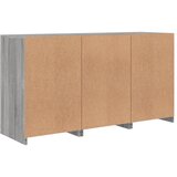  Komoda s LED svjetlima boja sivog hrasta 123x37x67 cm Siva | shoptok.hr
