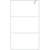 Pregrada za tuš bijela 115 x 195 cm s prozirnim staklom ESG | shoptok.hr