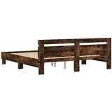  Okvir za krevet s uzglavljem boja hrasta 160x200 cm drveni | shoptok.hr
