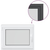 Prozor za podrum RISOR 80 x 60 cm PVC i staklo Antracit | shoptok.hr