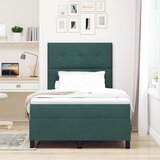  Box Spring Postelja z Jogijem Temno Zeleno 120x200 cm Žamet, (22051846) | Shoptok.si