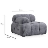 Atelier Del Sofa fotelja petite L1 grey