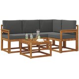  Set vanjskih sofa 5 kom. Prirodna i antracit | shoptok.hr