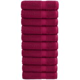  Ručnici za tuširanje SOLUND 10 kom bordo 70 x 140 cm 600 gsm | shoptok.hr