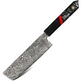 IZMAEL Damaskovski kuhinjski nož ZA-37458 - Nakiri / Crna / Crvena | shoptok.hr