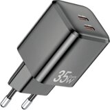Awei POLNILEC PD65-EU 35W 2X USB-C ČRNO ČRNO GAN, (21968153) Cene