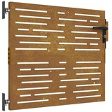  Vrtna vrata 85 x 75 cm od čelika COR-TEN četvrtasti dizajn | shoptok.hr