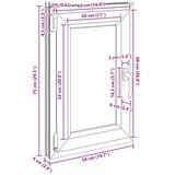  Prozor za podrum RISOR Bijeli 50 x 75 cm PVC i staklo - Bijeli 50 x 75 cm (trostruki sloj) Nagibanje i okretanje lijevo | shoptok.hr