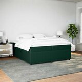  Krevet s oprugama i madracem tamnozeleni 200x200 cm baršunasti | shoptok.hr