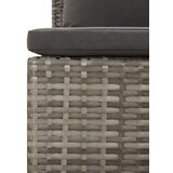  3-dijelna vrtna garnitura od poliratana s jastucima siva | shoptok.hr