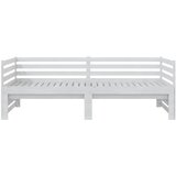  Dnevni ležaj na izvlačenje bijeli od borovine 2 x (90x200) cm | Eponuda.com