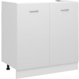 vidaXL Spodnja omarica za umivalnik bela 80x46x81,5 cm iverna plošča Cene