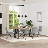 Maison Chic Jedilni stoli - Vzorci stoli 6 kosov svetlo sivo blago A1315, (22031776) | Shoptok.si