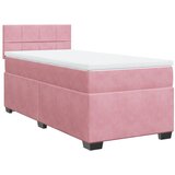 vidaXL Box spring postelja z vzmetnico roza 80x200 cm žamet, (21307372) Cene
