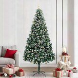 vidaXL Umestno božično drevo Zelena 240 cm PVC, jeklo in plastika | Shoptok.si
