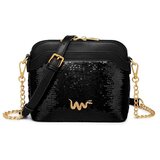 Vuch Crossbody torba Fossy Sequin Mini Black, 17 x 20 cm Slike
