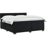  Boxspring krevet s madracem Crna 200 x 200 cm Baršun | shoptok.hr
