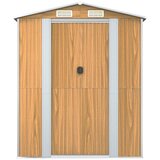  Vrtno spremište svjetlosmeđe 192x274x223 cm pocinčani čelik | shoptok.hr