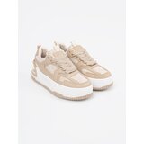 Shelvt Women's sneakers with lace beige | shoptok.hr