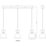 Globo VISEČA SVETILKA MASSEY 65/13/120 cm E14 | Shoptok.si