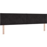 vidaXL Postelja s škatlastimi vzmetmi z vzmetnico Črna 200x200 cm Žamet | Shoptok.si