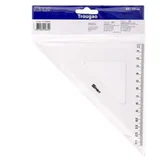 Trikotno 45-kotno plastično ravnilo 13cm