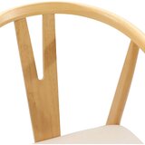  Stolac za blagovanje 2 pcs Prirodna i svijetla | shoptok.hr