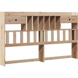  Krevet s regalom za knjige bez madraca 200 x 200 cm od borovine | shoptok.hr