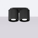 Sollux Lighting Stropna svetilka AURA 2 črna GU10, (5000054225) | Shoptok.si