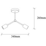 Opviq Luster Sparrow-1252, 26cm, 34x10cm 2xE27, 40W | Eponuda.ba