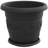  Saksije za biljke 24 pcs Crna Ø 26 x 21.5 cm Plastika | shoptok.hr