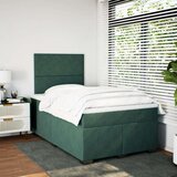  Krevet box spring s madracem tamnozeleni 120x190 cm baršunasti | shoptok.hr
