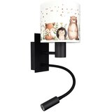 Brilagi LED fleksibilna lampa BOBO 1xE27/25W/230V + LED/3W crna/bela/sa motivima životinja | Eponuda.com
