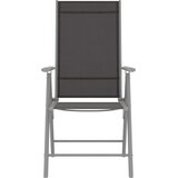  3-dijelni bistro set od aluminija i tekstilena srebrni | shoptok.hr