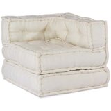vidaXL Modularna sofa krem boje 70x70x54 tkanina - Krema 1 kutna sofa | shoptok.hr