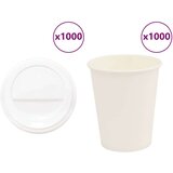 vidaXL papirnate šalice za kavu s poklopcima 1000 kom 8 oz 200 ml | shoptok.hr