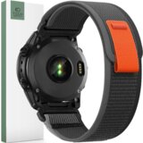 TECH-PROTECT najlon paški za uro za garmin fenix 3 5X 6X 7X črno/oranžno, (21969376) | Shoptok.si