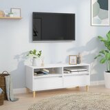 vidaXL TV omarica bela 100x34,5x44,5 cm inženirski les | Shoptok.si
