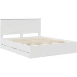  Konstrukcija postelje Bela 160 x 200 cm Inženirsko leseno, (5000121361) | Shoptok.si