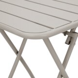vidaXL Zložljiva vrtna miza bež 55x55x73 cm jeklo | Shoptok.si