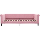  Dnevni krevet na razvlačenje ružičasti 100 x 200 cm baršunasti | shoptok.hr