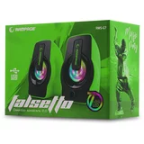 Rampage Zvučnici RMS-G7 Falsetto, LED, 2.0, 6W, zeleni